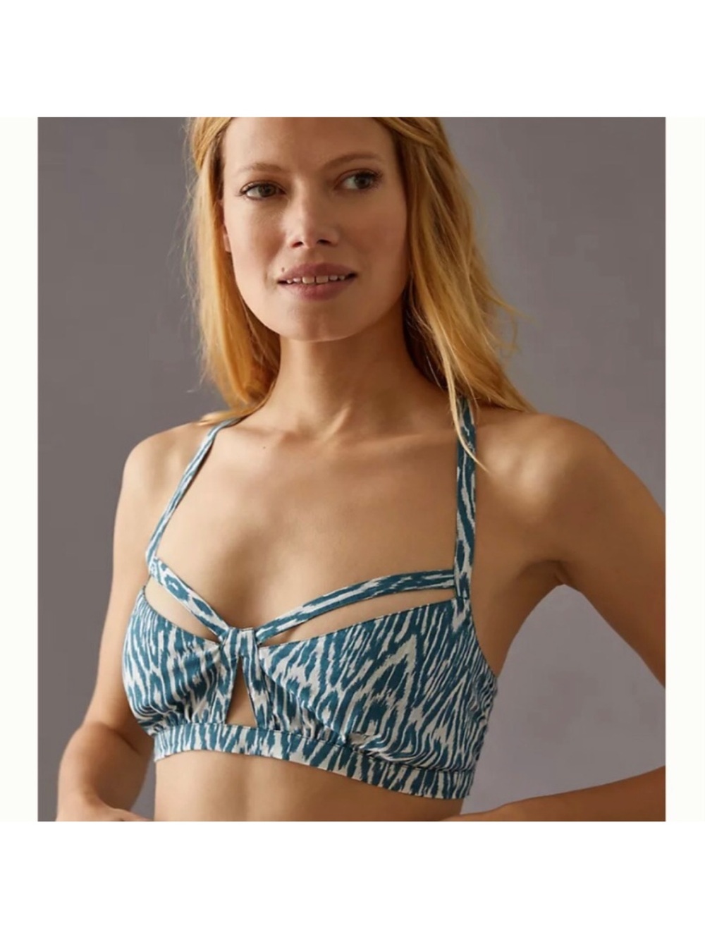NWT! Anthropologie Pilcro Printed Surf Bra Top sz XSP
